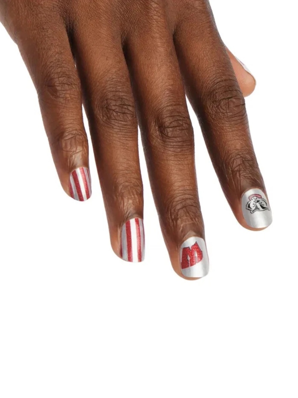 *Retired* Color Street: University of Wisconsin 2022 | College White Red Stripes
